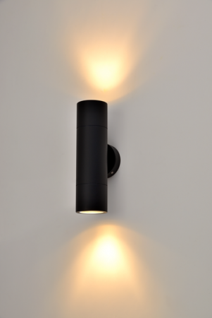 3A LIGHTING BLACK ROUND UP&DOWN WALL PILLAR LIGHT 2122B